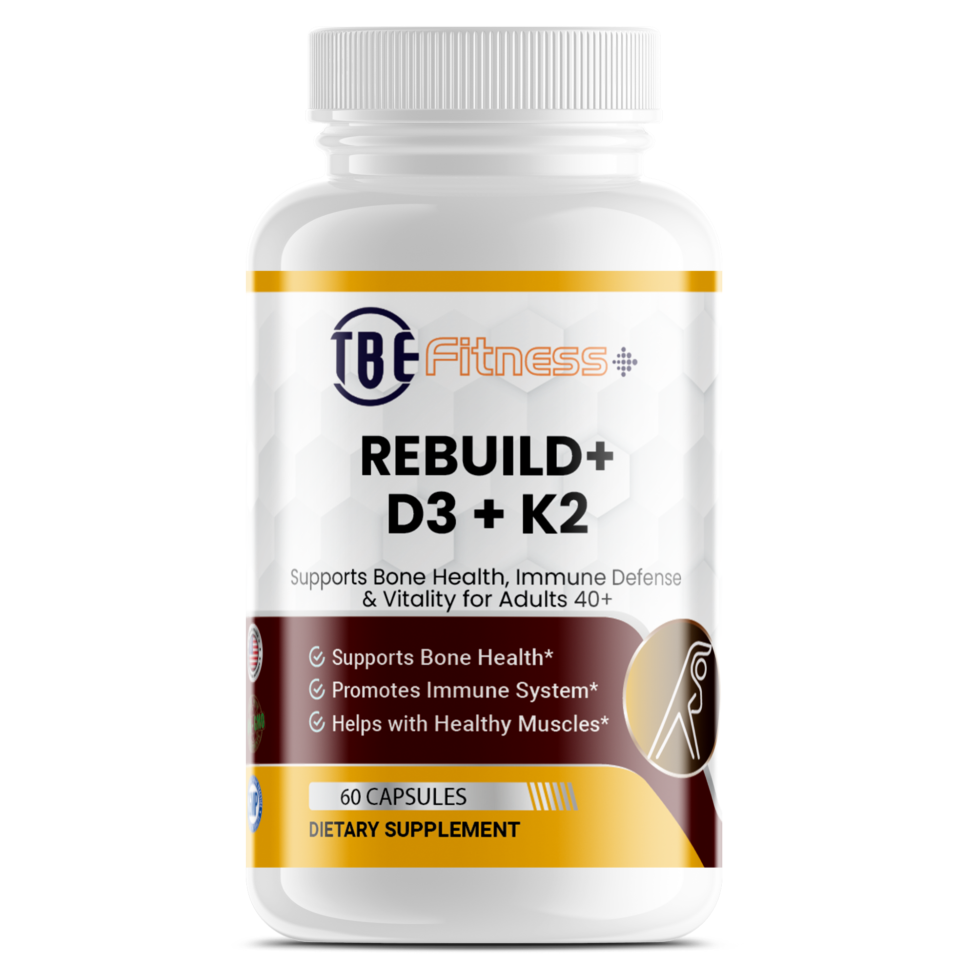 Rebuild+ D3 + K2 60 capsules